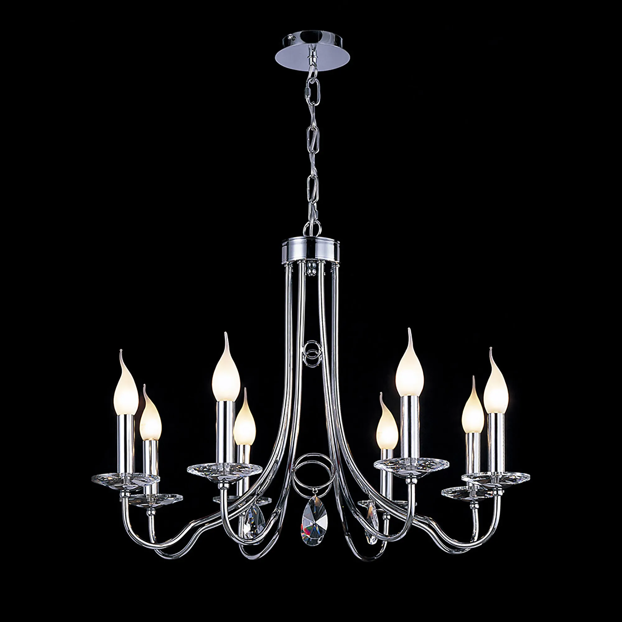 IL40038  Danya Crystal Pendant 8 Light